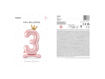 Picture of STANDING FOIL BALLOON NUMBER 3 LIGHT PINK 84CM